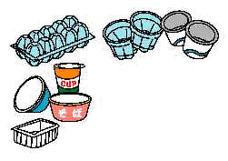 イラスト：カップ・パック類