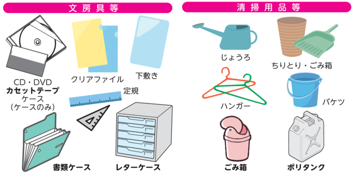 プラスチック製品の一例