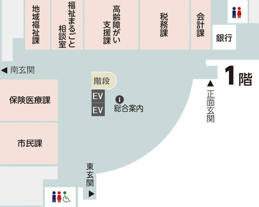 税務課の配置図