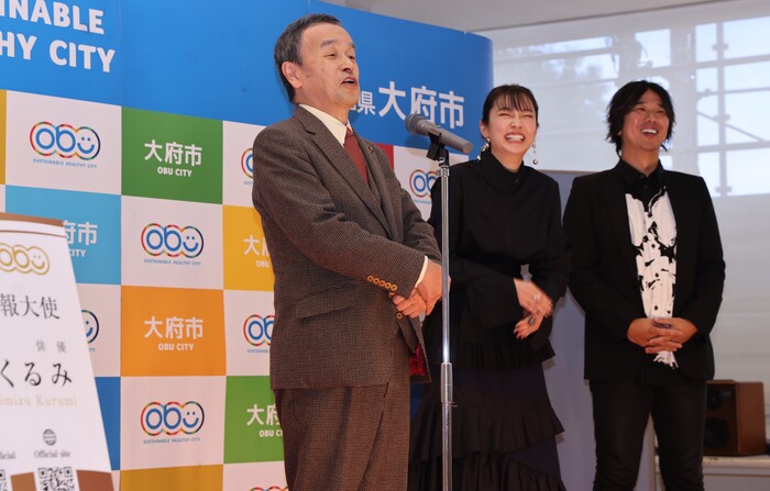 広報大使との記念撮影