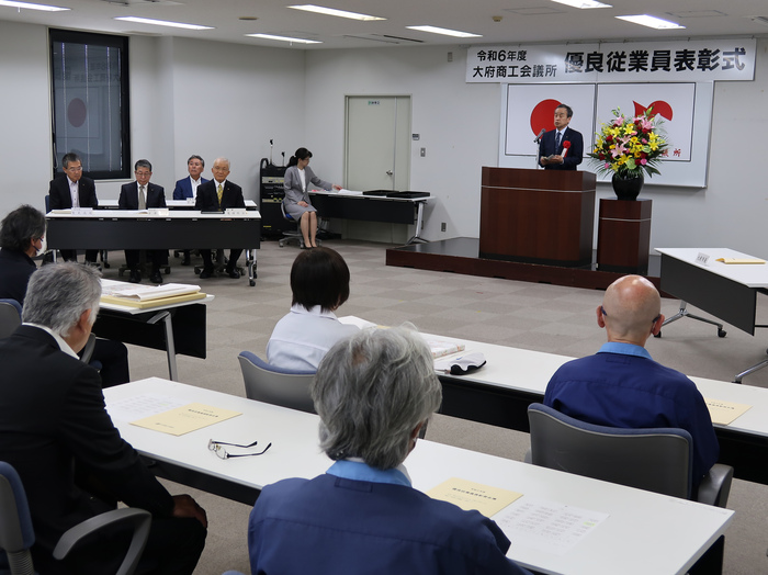 市長あいさつの様子
