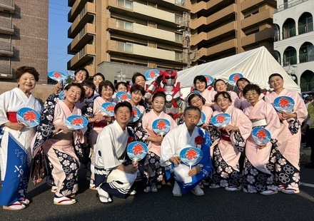 ファイアーX　Silver　沖縄県読谷村　エイサー団　集合写真
