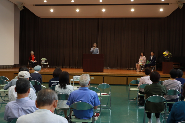 市長あいさつの様子