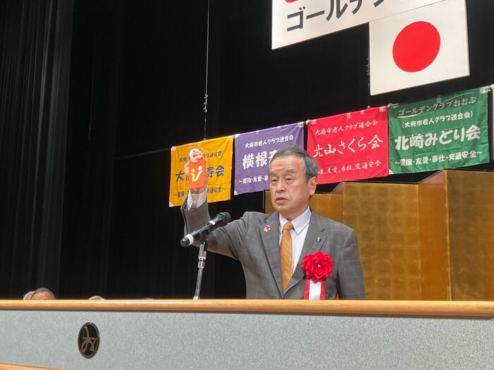 市長あいさつの様子
