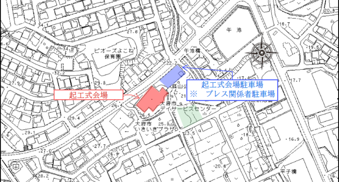 駐車場の案内図